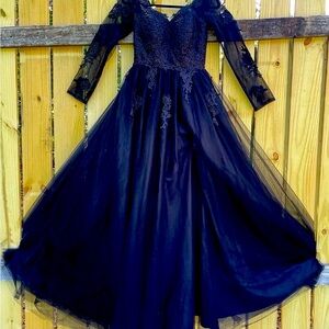 Black Formal Dress Very Nice Quality size small bridal